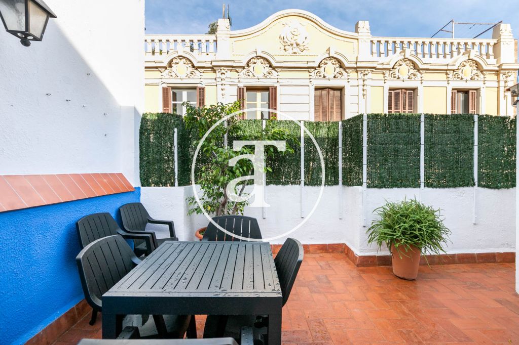 Monthly rental penthouse with 1 bedroom in Gracia 6