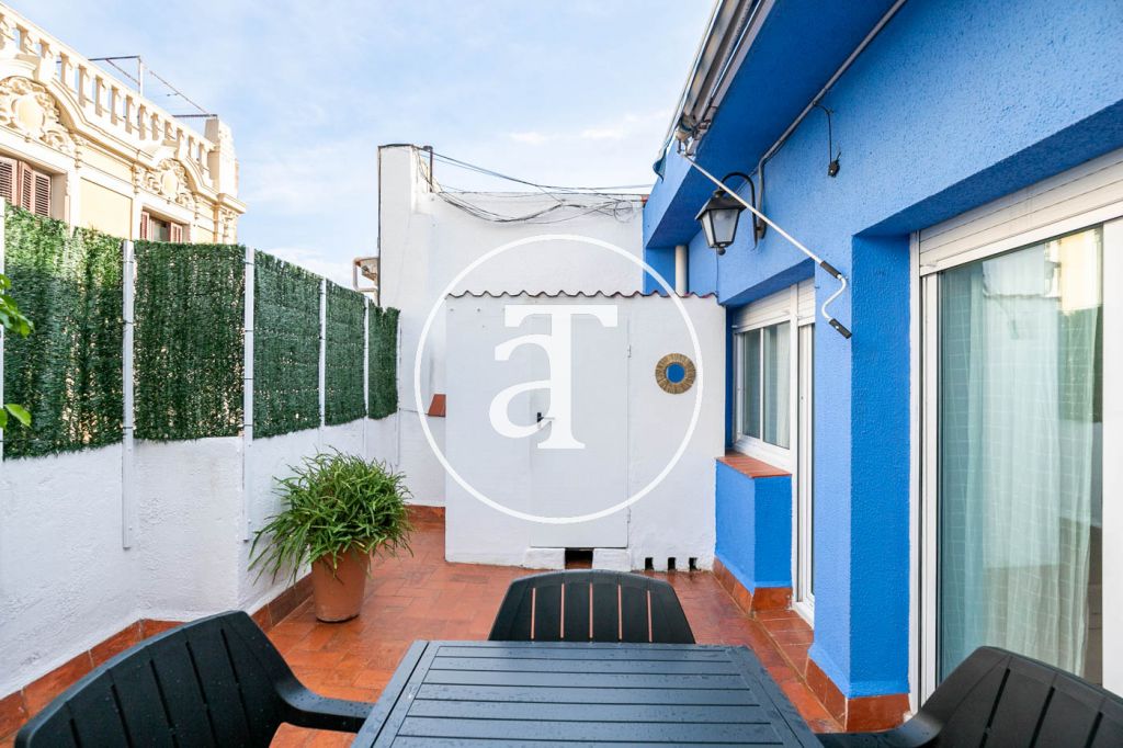 Monthly rental penthouse with 1 bedroom in Gracia 7