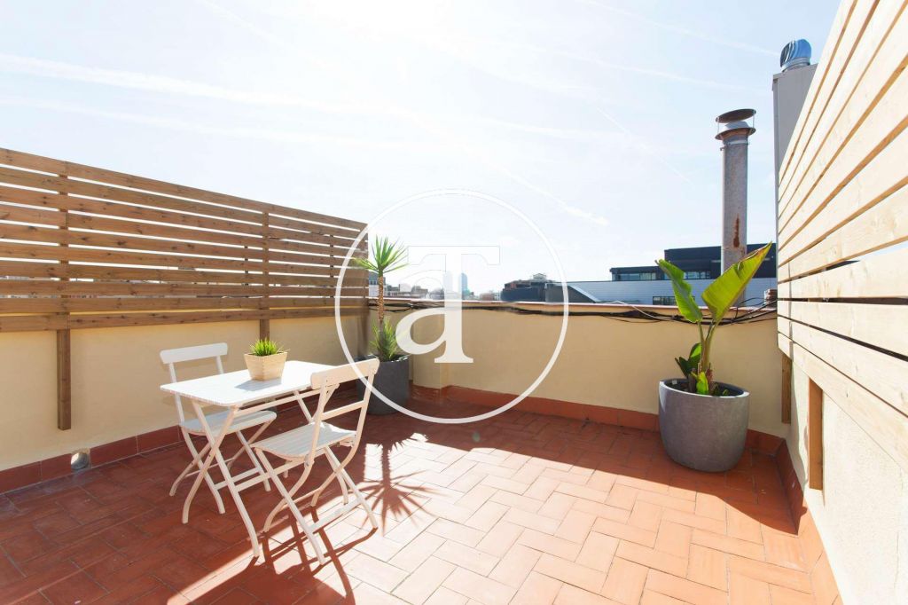 Penthouse for temporary rental in El Poblenou 1