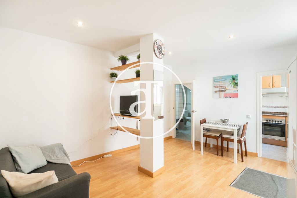 Monthly rental apartment with one bedroom in a central area of Barcelona