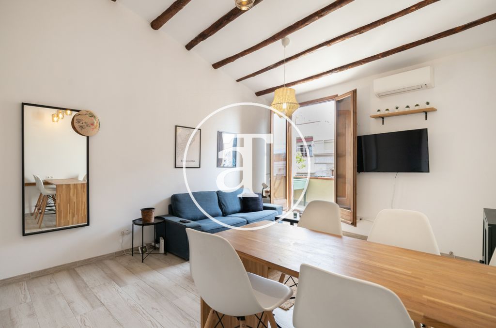 Monthly rental apartment with 2 bedrooms and terrace in Sants 4