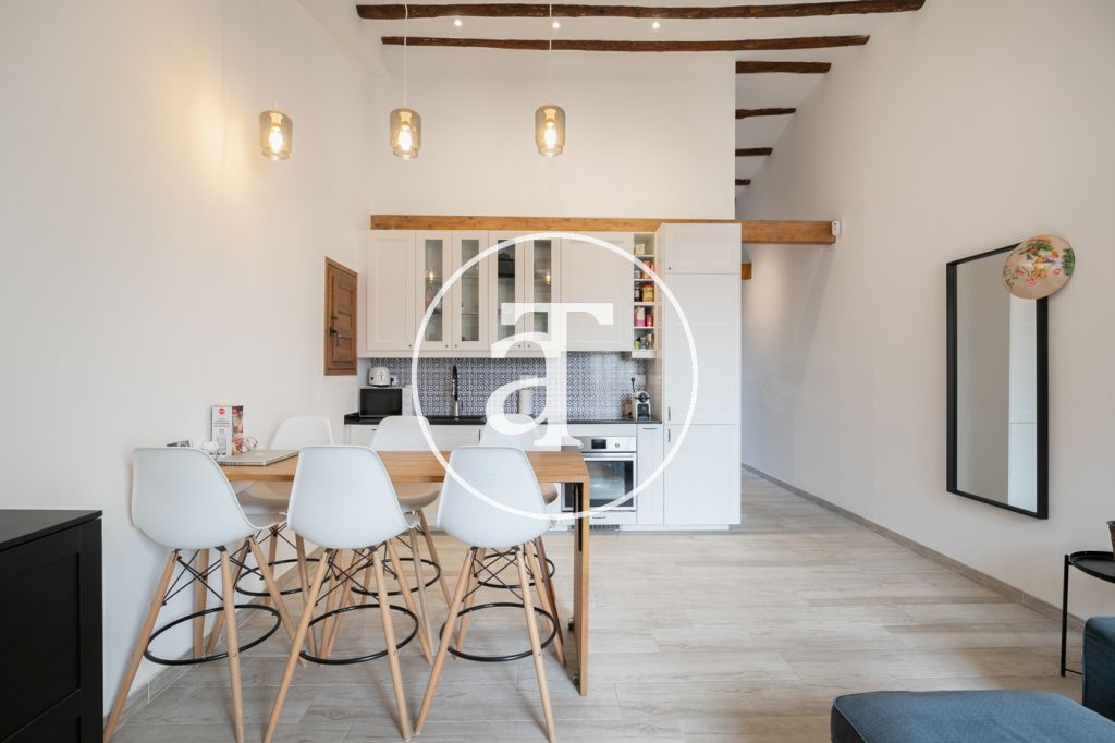 Monthly rental apartment with 2 bedrooms and terrace in Sants 7