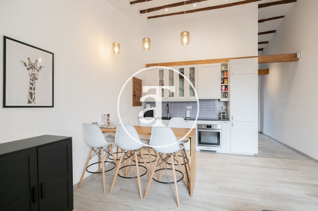 Monthly rental apartment with 2 bedrooms and terrace in Sants 8