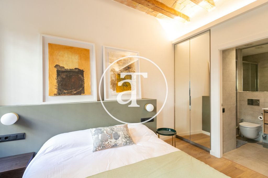 Monthly rental design apartment with 2 bedrooms and terrace steps from Passeig Sant Joan and Arc de Triomf 22