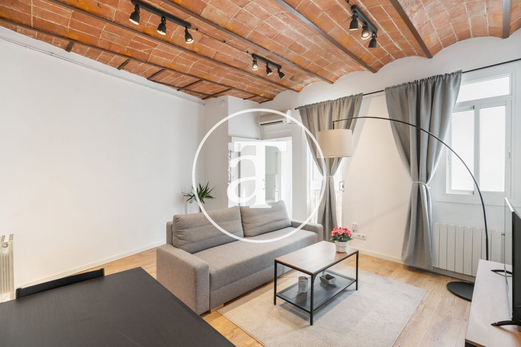Monthly rental apartment with 1 bedroom with amazing terrace in the center of Barcelona 11