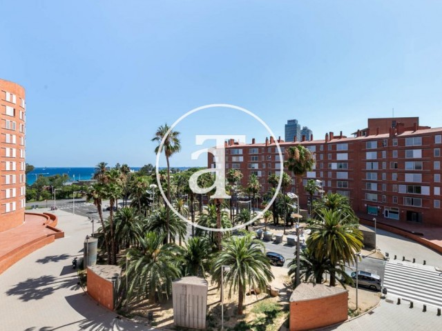 Monthly rental apartment with 3 bedroom with sea view in the Olympic Village in Poblenou