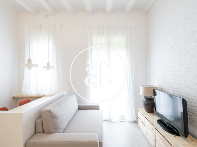 Monthly rental apartment with 1 doble bedroom next to Mercat de Sant Antoni