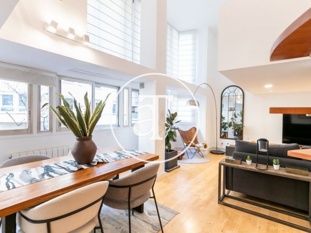 Duplex en location temporaire avec 1 chambre et un studio à Sarrià - Sant Gervasi