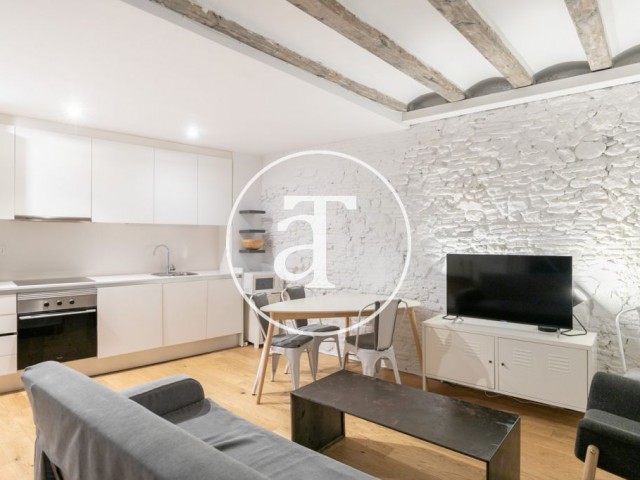 Appartement en location temporaire avec 1 chambre et 1 salle de bain à Ciutat Vella