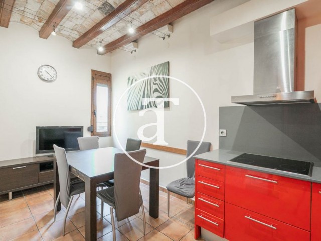 Monthly rental apartment with 4 bedrooms, balcony and 2 bathrooms in Ciutat Vella