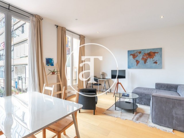 Monthly rental apartment with 1 bedroom and 1 bathroom in the Eixample neighborhood