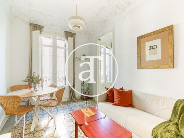 Monthly rental apartment with 2 bedroom close to Paseo de Gracia