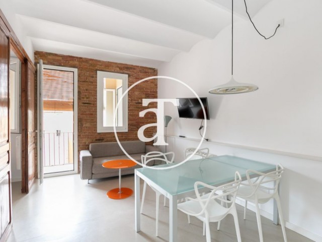 Monthly rental apartment with 1 bedroom and 1 bathroom with balcony in Ciutat Vella