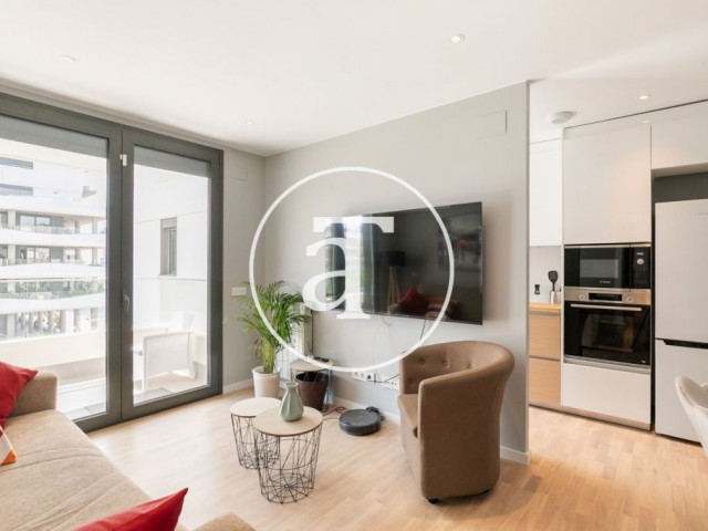 Monthly rental apartment with 2 bedroom with terrace and pool in Badalona