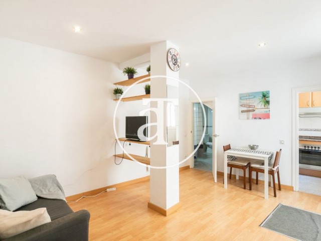 Monthly rental apartment with one bedroom in a central area of Barcelona